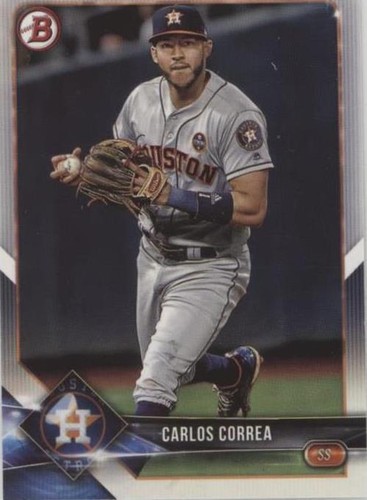 CARLOS CORREA Bowman ROOKIE REFRACTOR Silver Holo Foil