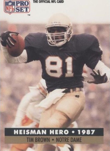 1991 Pro Set Tim Brown #40