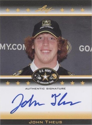 2012 Leaf U.S. Army All-American Bowl John Theus #TA-JT1
