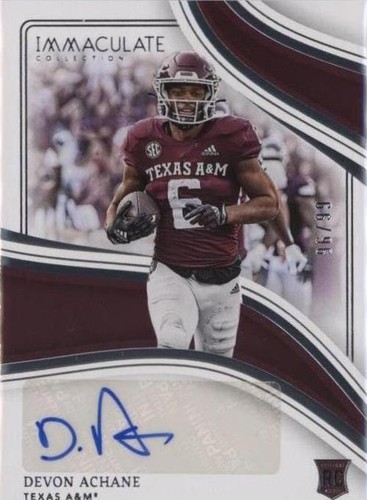 2023 Panini Immaculate Collection Collegiate De'Von Achane #RA-DA