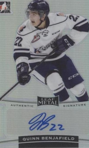 2014-15 In The Game Leaf Metal - Quinn Benjafield #BA-QB1