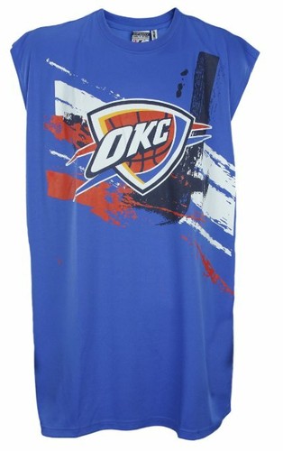 Zipway NBA Mens Big and Tall Oklahoma City Thunder Muscle Shirt - Blue
