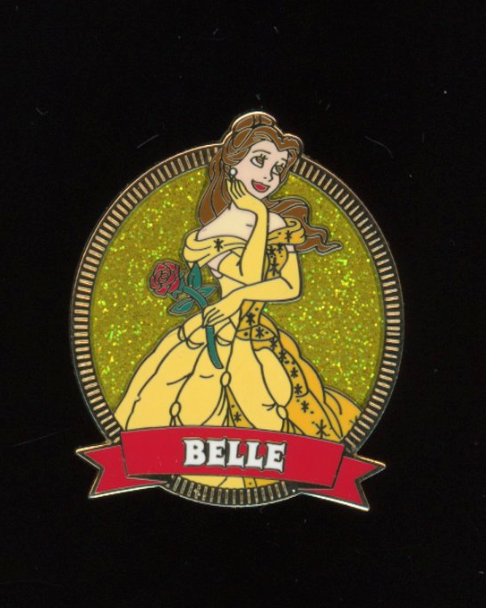 JDS Japan Store Belle Glitter Ovals Disney Pin 19394 | eBay