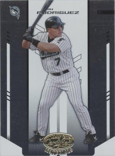 2004 Leaf Certified Materials - Ivan Rodriguez #210