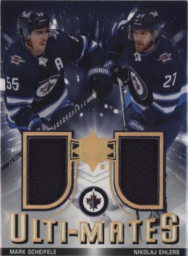2021-22 Upper Deck Ultimate Collection - Mark Scheifele Nikolaj Ehlers #UTM-SE