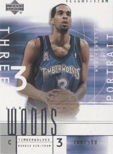 2001-02 Upper Deck Flight Team - Loren Woods #108