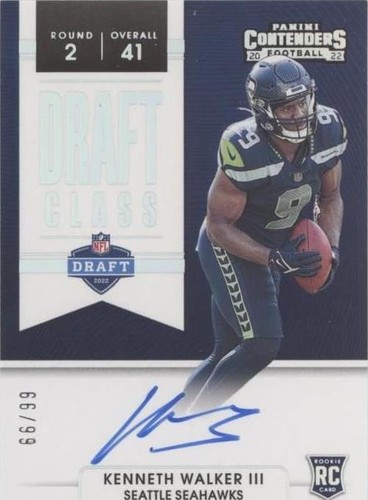 2022 Panini Contenders Kenneth Walker III #DCA-KWA