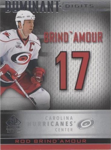 2020-21 Upper Deck SP Signature Edition Legends - Rod Brind'Amour #DD-10
