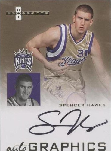 2007-08 Fleer Hot Prospects - Spencer Hawes #AU-SH