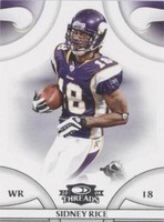 2008 Donruss Threads Sidney Rice #74