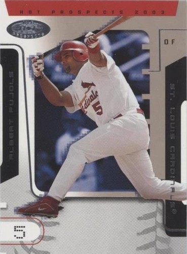 ALBERT PUJOLS 2001 FLEER LEGACY RC AUTO SGC 8.5/10 50/799 Only 300