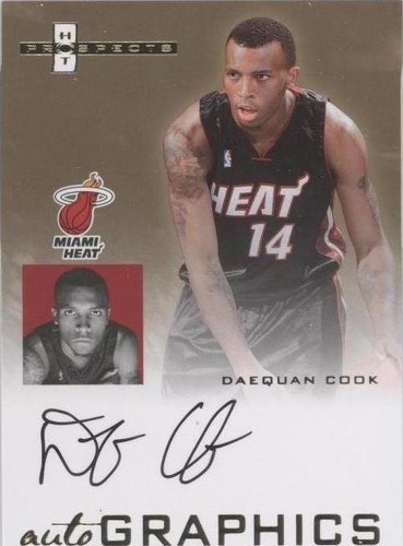 2007-08 Fleer Hot Prospects - Daequan Cook #AU-DC
