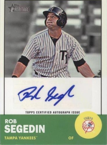 2012 Topps Heritage Minor League Edition - Rob Segedin #ROA-RS