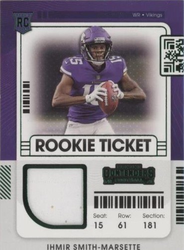 2021 Panini Contenders Ihmir Smith-Marsette #RTS-ISM