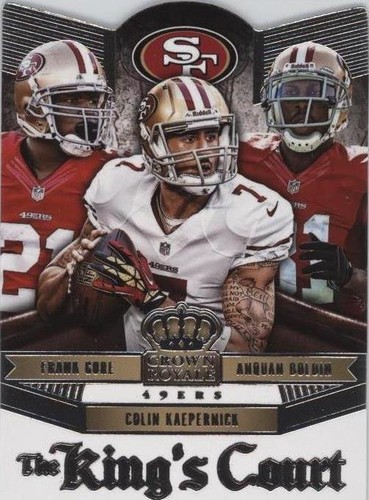 2014 Panini Crown Royale Anquan Boldin Colin Kaepernick Frank Gore #KC3