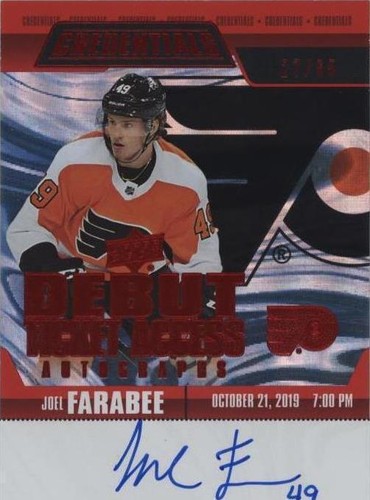 2021-22 Upper Deck Credentials - Joel Farabee #RTAA-JF