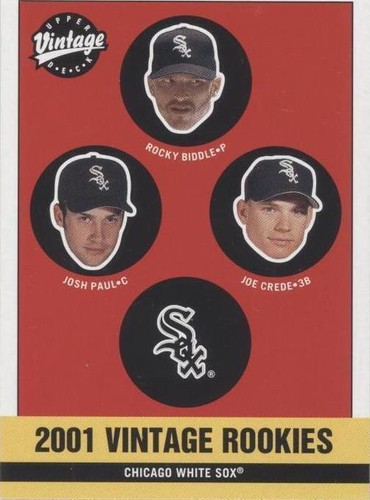 2001 Upper Deck Vintage - Joe Crede Josh Paul Rocky Biddle #353