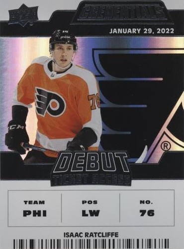 2022-23 Upper Deck Credentials - Isaac Ratcliffe #106