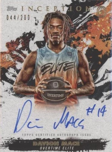 2021-22 Topps Inception OTE Overtime Elite - Davion Mace #IA-DM2