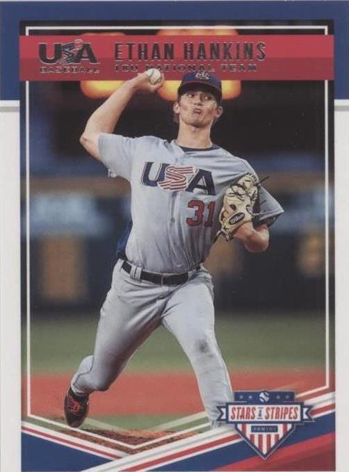 2018 Panini USA Baseball Stars & Stripes - Ethan Hankins #35
