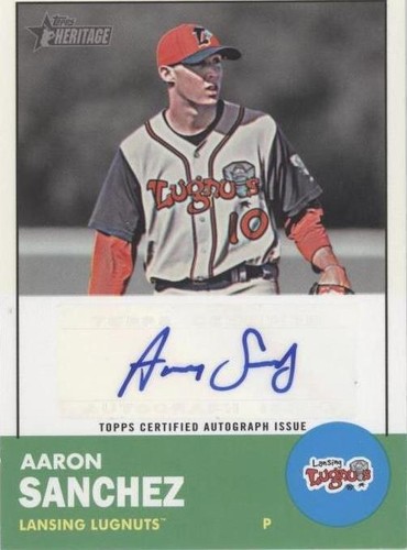 2012 Topps Heritage Minor League Edition - Aaron Sanchez #ROA-AS