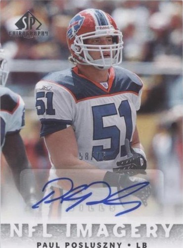 2007 SP Chirography Paul Posluszny #NFLI-PP
