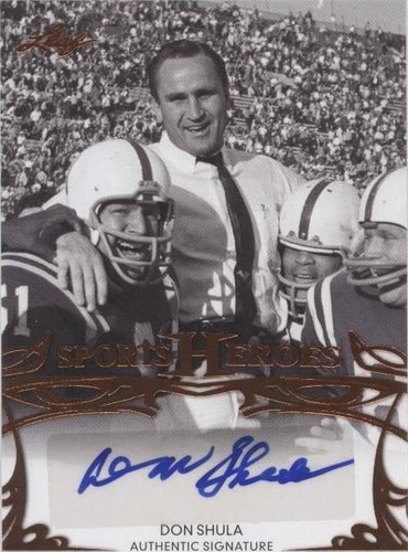 2013 Leaf Sports Heroes DON Shula #BA-DS1