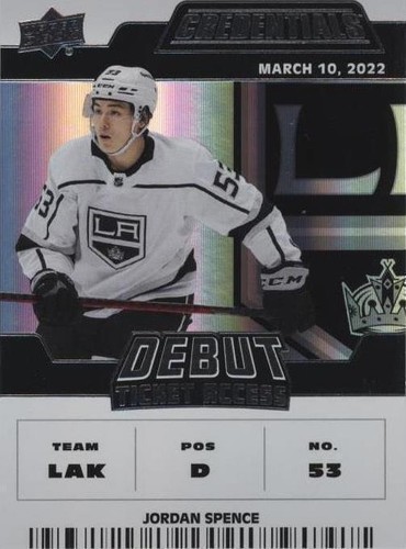 2022-23 Upper Deck Credentials - Jordan Spence #161