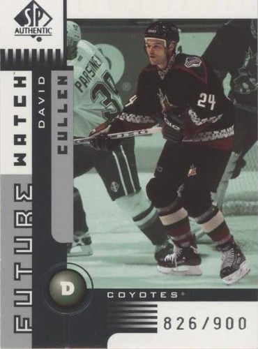 2001-02 SP Authentic - David Cullen #169