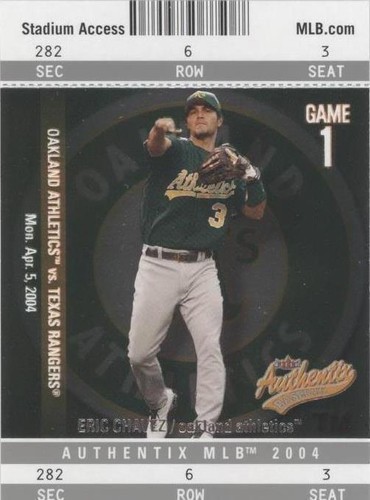2004 Fleer Authentix - Eric Chavez #86