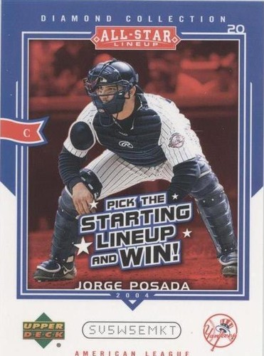 2004 Upper Deck Diamond Collection All-Star Lineup - Jorge Posada #AS-JP