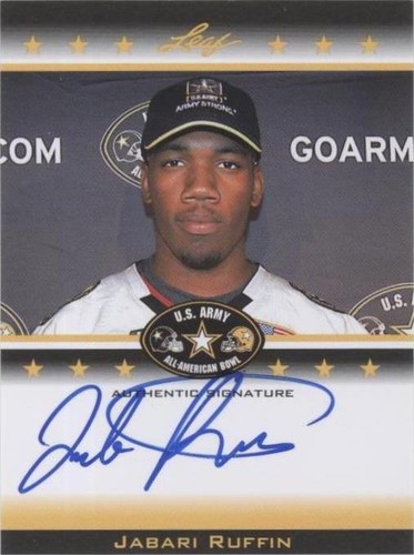 2012 Leaf U.S. Army All-American Bowl Jabari Ruffin #TA-JR3