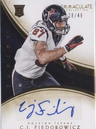 2014 Panini Immaculate Collection C.J. Fiedorowicz #170