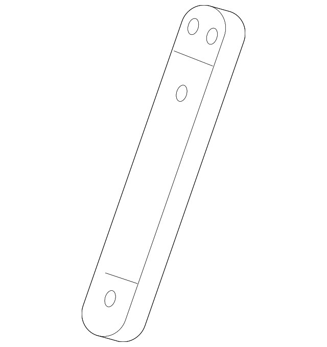 Genuine Front Left Bumper Brace F81Z-17752-AD