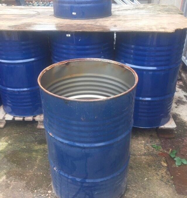 Burning Bin Fire Pit 45 Gallon Steel Drum In Crook County Durham