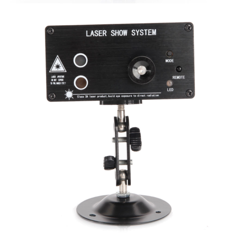 9W RGB Auto / Manual / Sound Active Remote Control LED Strobe Laser Stage Light