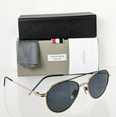 Pre-owned Dita Brand Authentic Thom Browne Sunglasses Tbs 109-a-t Gold Black Tb109 Frame In Gray