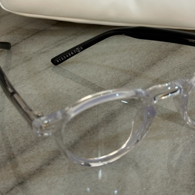 Pre-owned Gentle Monster X Maison Margiela Mm116 Translucent Clear Mm116-c1 In Muticolor