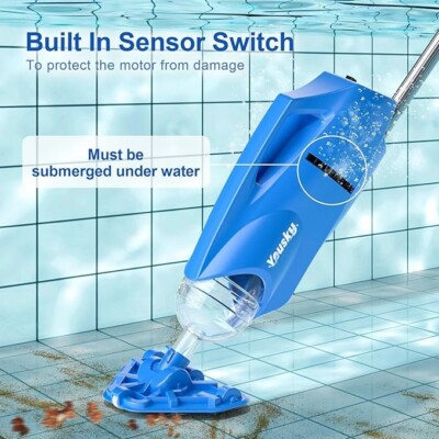 Pool Vacuum for Above Ground Pool: Cordless Handheld Pool Vacuum - Brand New