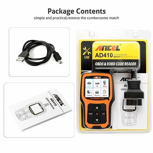 OBD 2 Diagnose One Key I/M Readiness Engine Analysis Code Reader Ancel