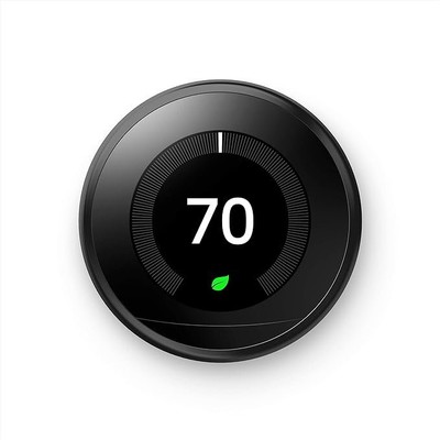 Google Nest T3016US Learning Thermostat, Black