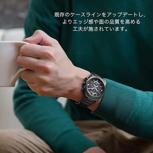 Pre-owned Citizen Attesa Ca0835-61h Eco-drive Titanium Black Chrono Watch Men Japan