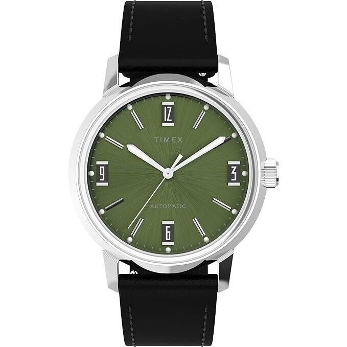 Pre-owned Timex Men Green Analog Dial Watch- Tw2v44600u9