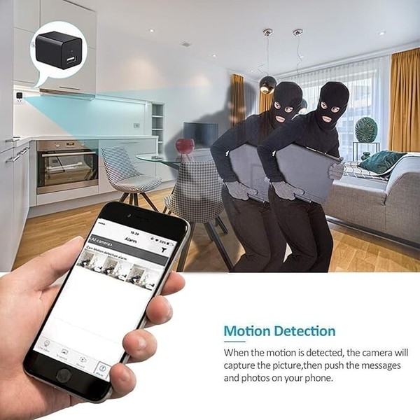 1080 HD Mini Hidden Camera WiFi Remote Viewing Security Camera Motion Detection - Image 8