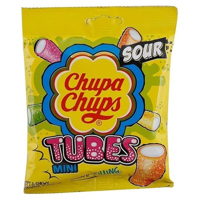 Chupa Chups Sour Tubes - Mini,2x2.17 oz