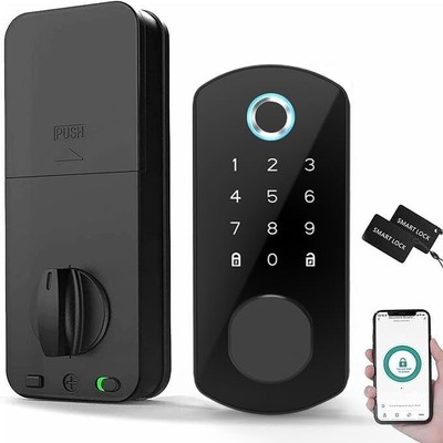 Smart Door Lock Security Camera Monitor Intelligent Fingerprint Password