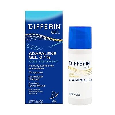 2pk - New Sealed Differin Adapalene Gel 0.1% Acne Treatment, 1.6 oz. Exp: 12/24