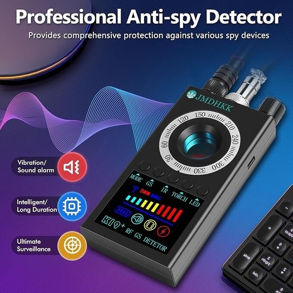 JMDHKK K19+ Spy Camera Bug Detector Hidden Cam Finder , Hotel Privacy Protection - Image 7