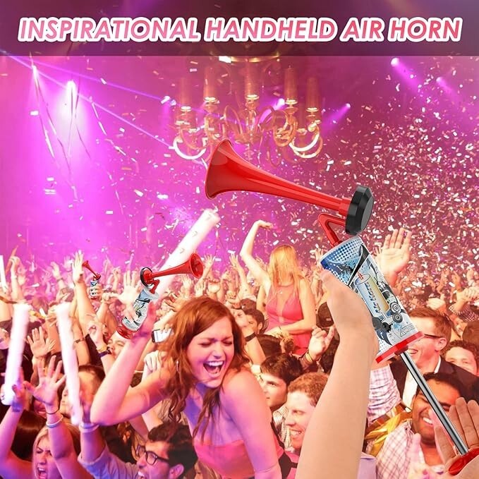 12 '' Air Horn Pump Hand Push Loud Noise Maker for Parties Sports Events Prank