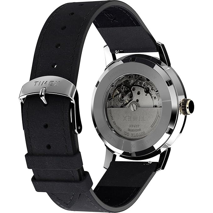 Pre-owned Timex Marlin Men Black Round Dial Analog Watch - Tw2w33900u9